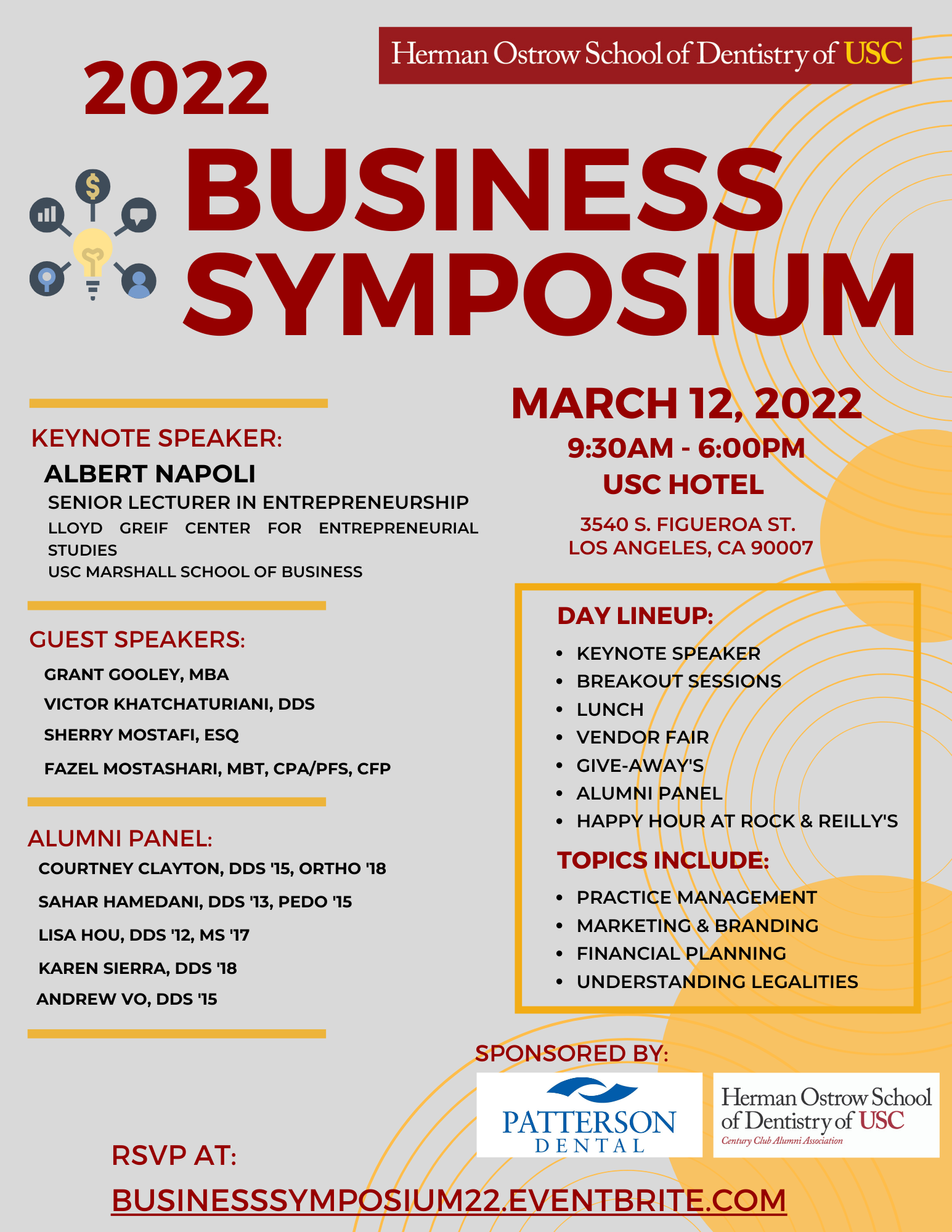 2022 Business Symposium - Herman Ostrow School Of Dentistry Of USC