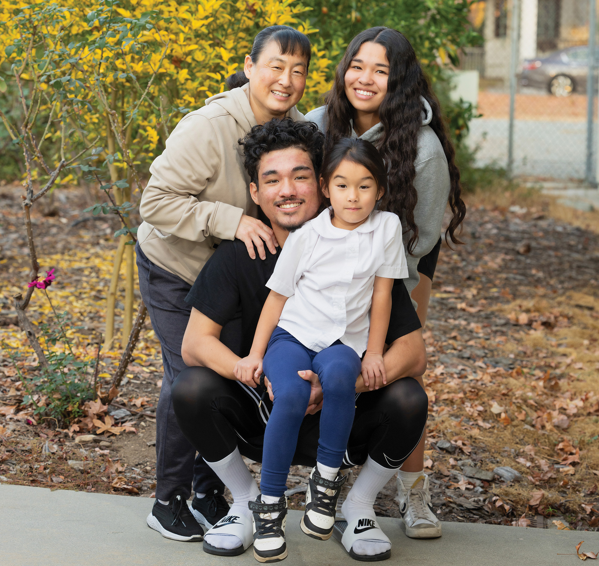 Deborah Clark and her family portrait